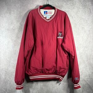 Vintage 90s Alabama Crimson Tide Russell Athletic Jacket Large Red Windbreaker